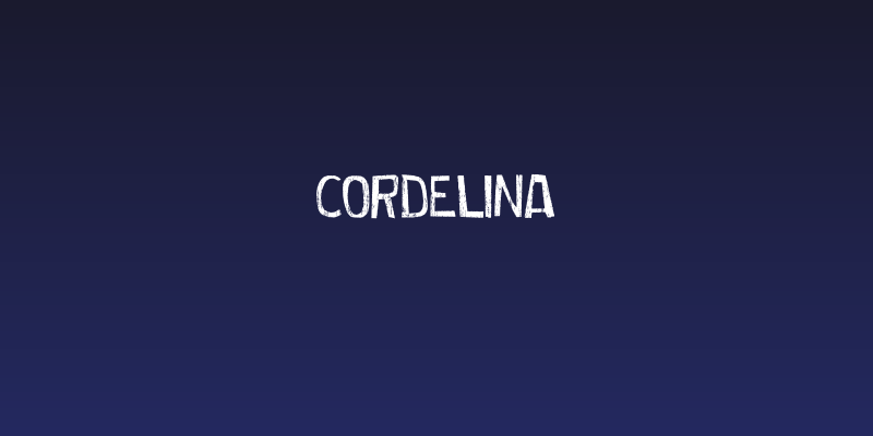 Cordelina Social Header