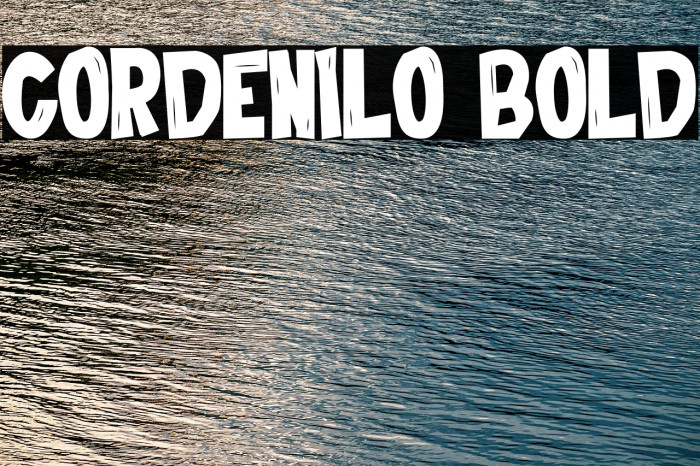 Cordenilo Bold Font examples