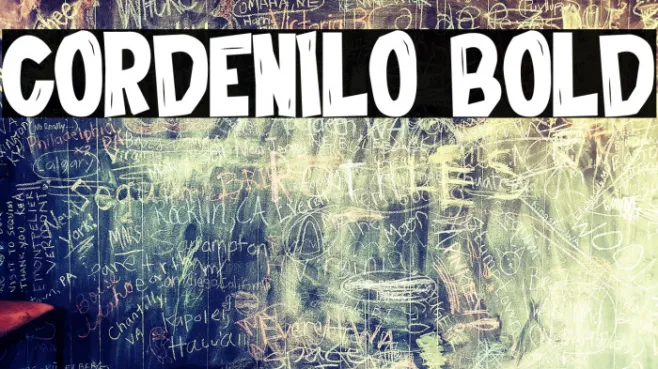 Cordenilo Bold Example 2