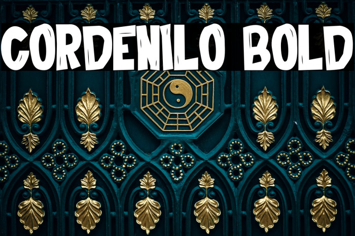 Cordenilo Bold Font examples