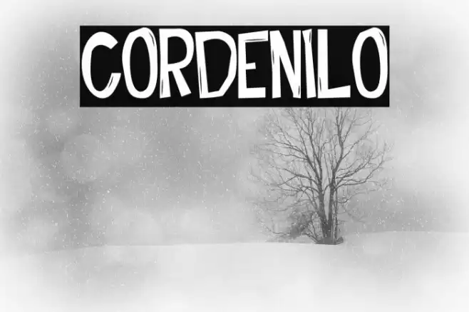 Cordenilo Font examples