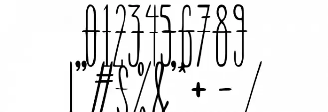 Corder Regular Font OTHER CHARS