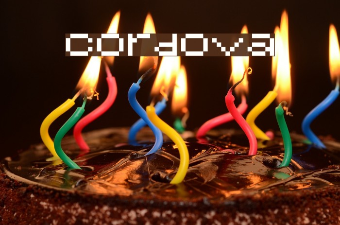 Cordova Font examples