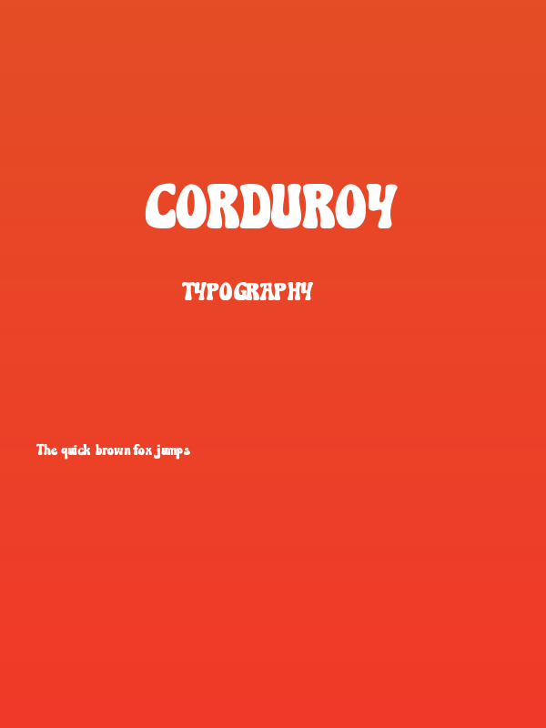 Corduroy Poster