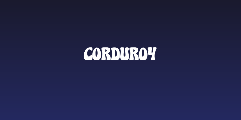 Corduroy Social Header