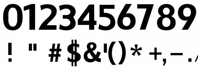 Core Font OTHER CHARS