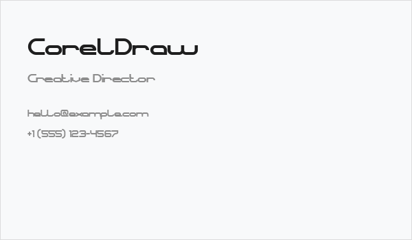 CorelDraw Business Card
