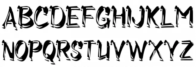 Coreng Schriftart Groß