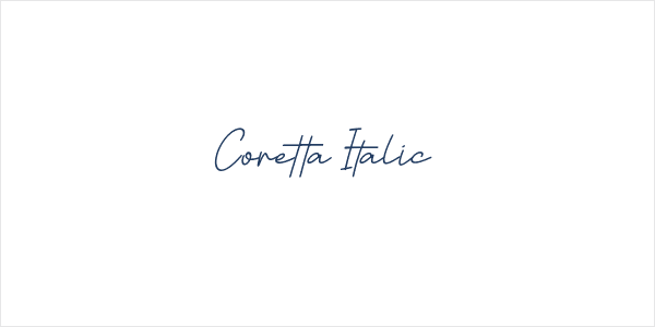 Coretta Italic Logo