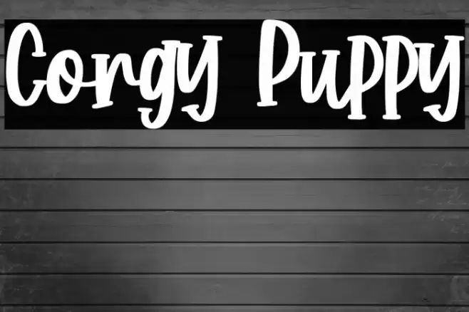 Corgy Puppy Font examples
