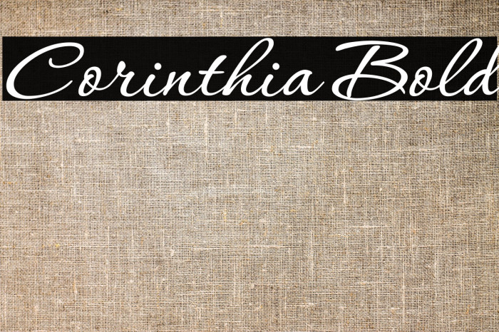Corinthia Bold Example 1