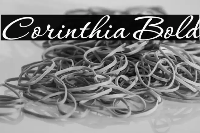 Corinthia Bold Font examples