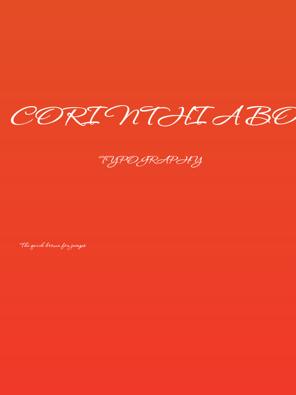 Corinthia Bold Poster