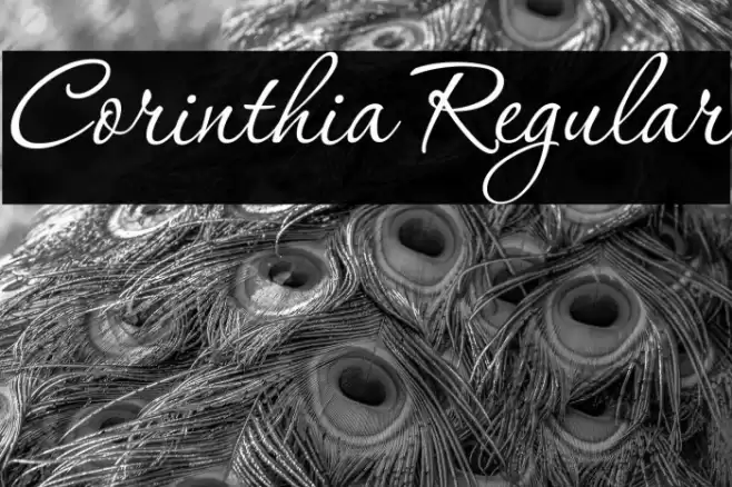 Corinthia Regular Font examples
