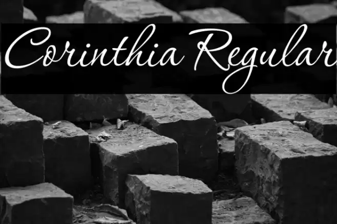 Corinthia Regular Font examples