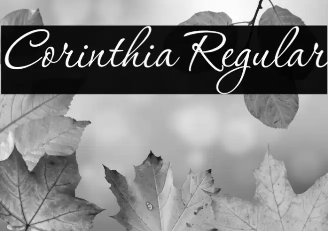 Corinthia Regular Font examples