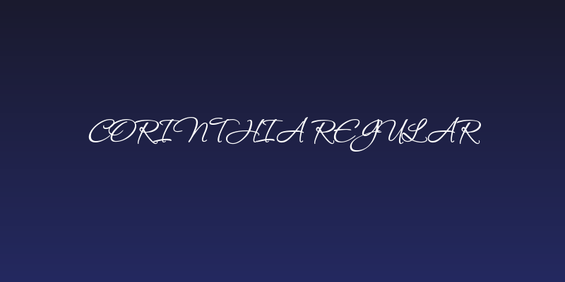 Corinthia Regular Social Header