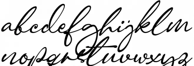 Corinthiago Schriftart Kleinbuchstaben