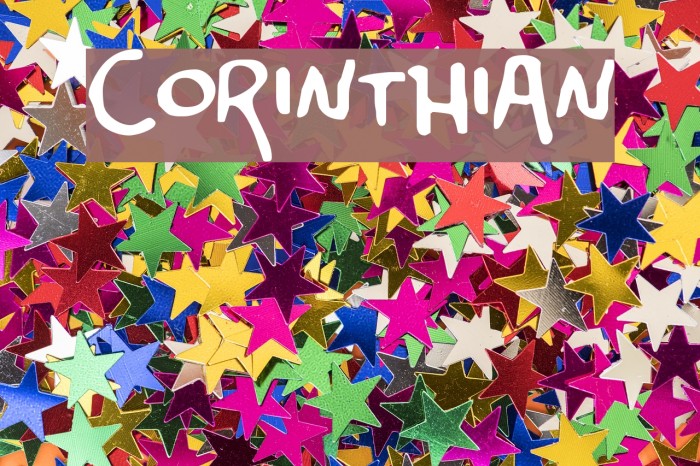 Corinthian Font examples
