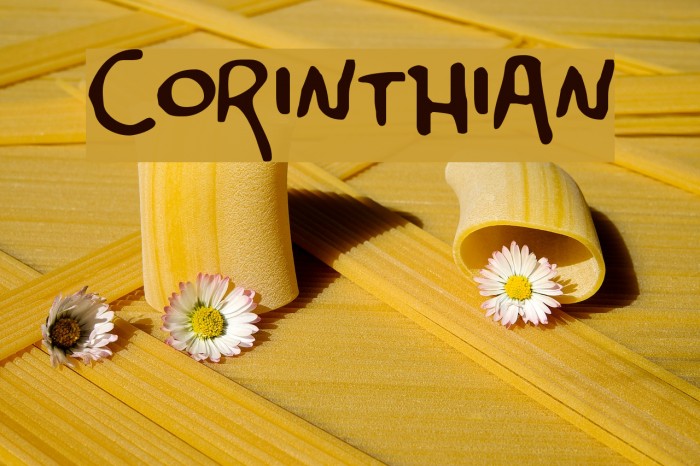 Corinthian Font examples