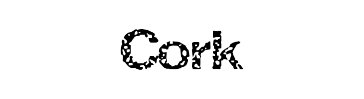 Cork  font caratteri gratis