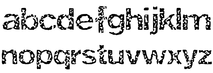 Cork Font LOWERCASE