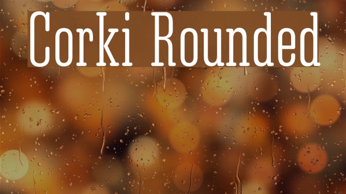 Corki Rounded Font examples