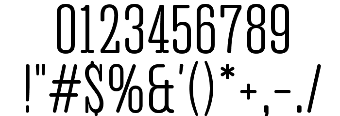Corki Tuscan Rounded Font OTHER CHARS