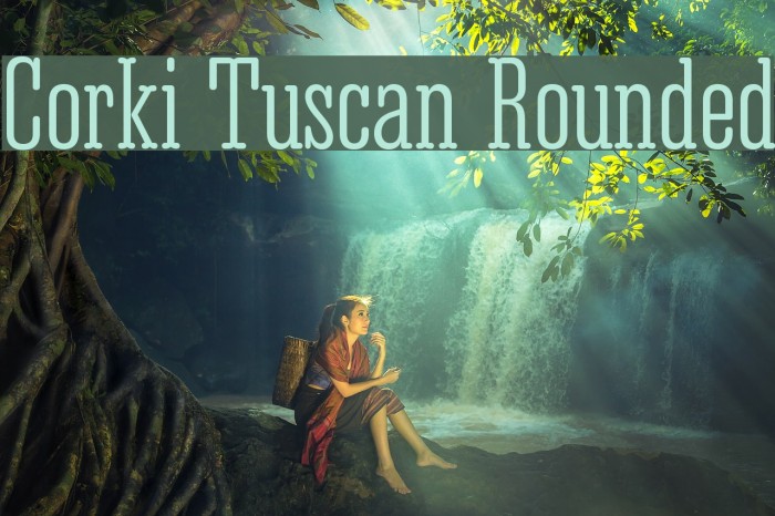 Corki Tuscan Rounded Font examples