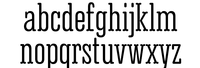 Corki Tuscan Rounded Font LOWERCASE
