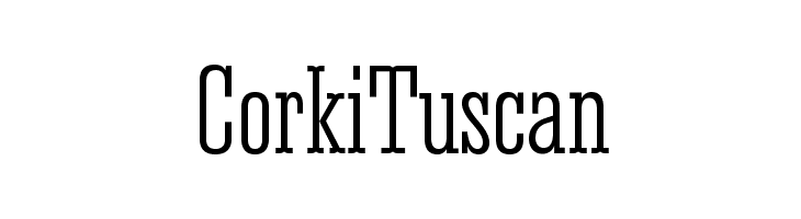 Corki Tuscan  नि: शुल्क फ़ॉन्ट्स डाउनलोड