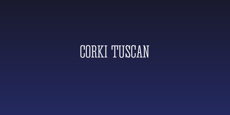 Corki Tuscan Social Header
