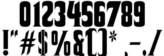 Corleone Due フォント その他の文字