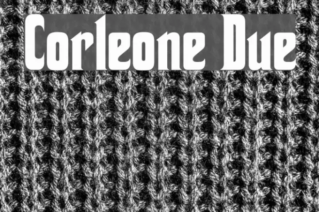 Corleone Due フォント examples