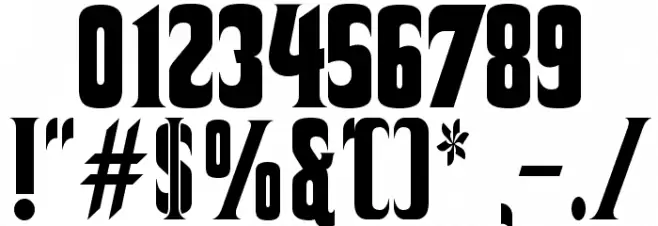 Corleone Font OTHER CHARS