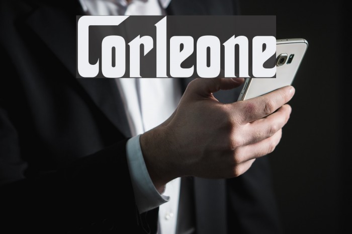 Corleone फ़ॉन्ट examples