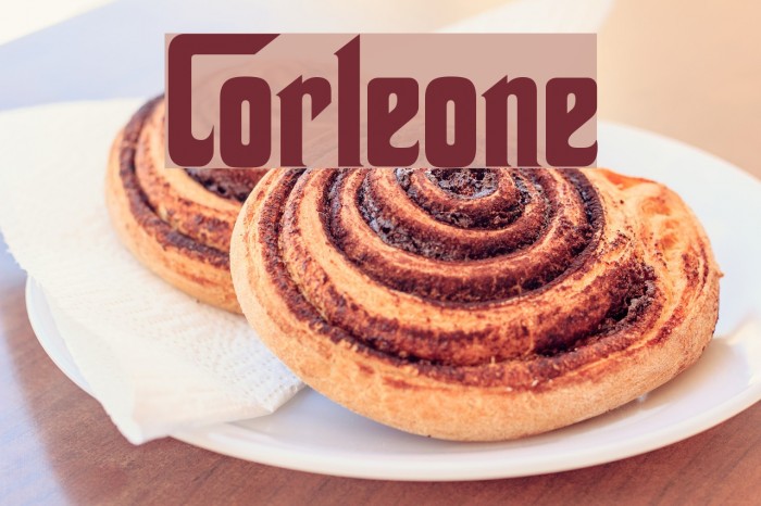 Corleone फ़ॉन्ट examples
