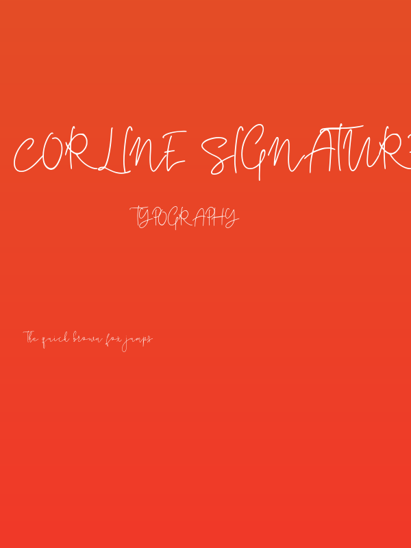 Corline Signature Poster