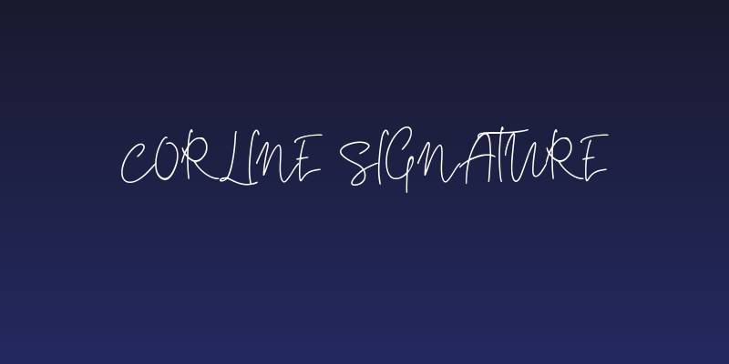 Corline Signature Social Header