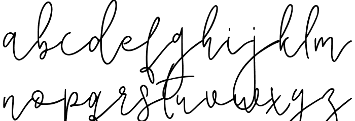 Corline Signature Font LOWERCASE