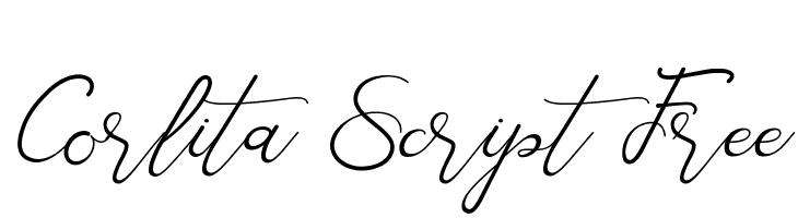 Corlita Script Free  les polices de caractères gratuit tlcharger