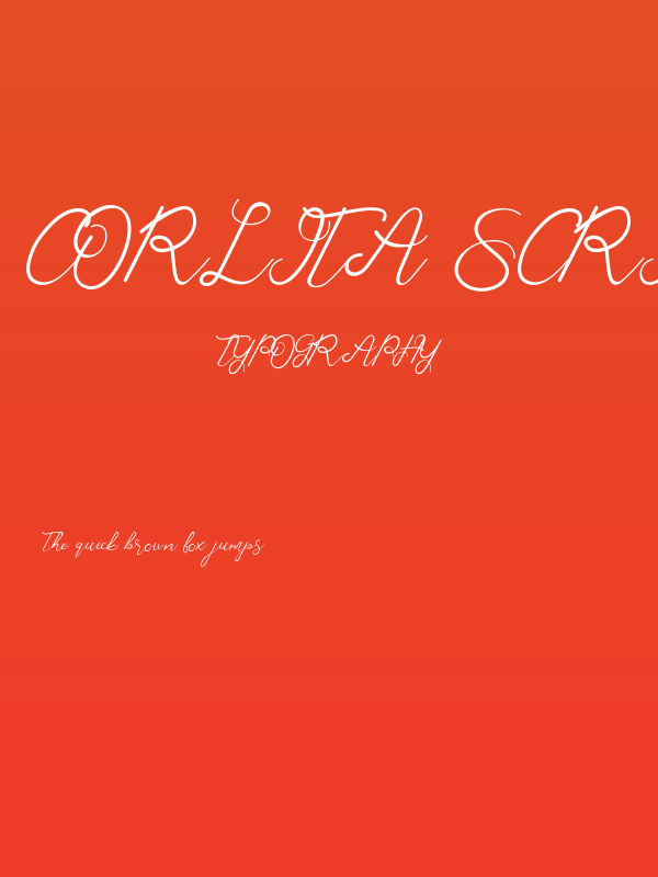 Corlita Script Free Poster