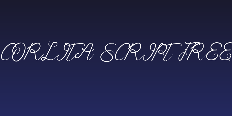 Corlita Script Free Social Header