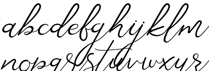 Corlita Script Free Font LOWERCASE