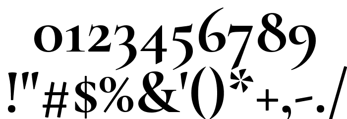 Cormorant Bold Font OTHER CHARS