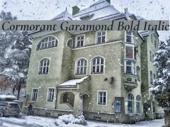 Cormorant Garamond Bold Italic Example 2