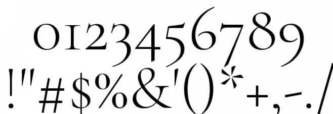 Cormorant Garamond Light Font OTHER CHARS