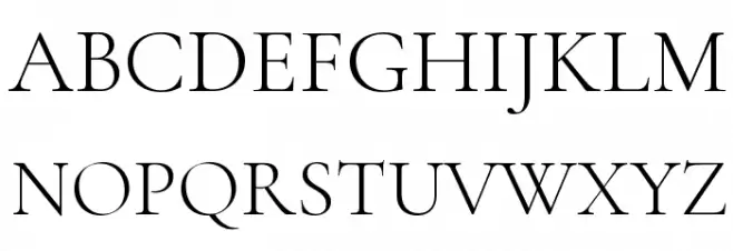 Cormorant Garamond Light 字体 大写