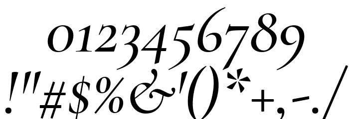 Cormorant Garamond Medium Italic Font OTHER CHARS