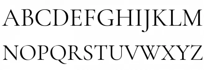 Cormorant Garamond Regular 字体 大写